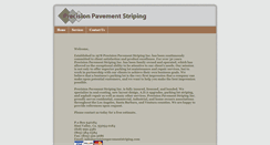 Desktop Screenshot of precisionpavementstriping.com