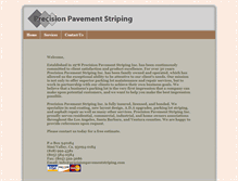 Tablet Screenshot of precisionpavementstriping.com